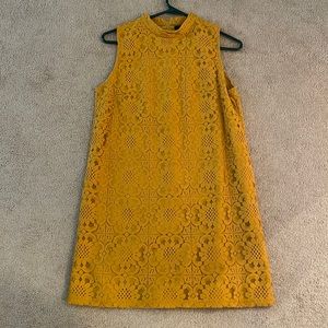 Golden yellow sunflower dress